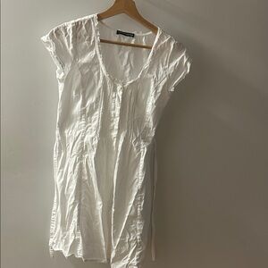 Brandy Melville White Cotton Summer Dress One Size